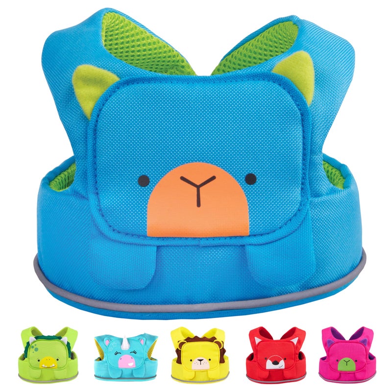 Trunki Toddler Leash - Fuss Free Toddler Walking Reins & Kids Safety Harness | Baby Leash for Kids - Bert Bear (Blue) - Image 1